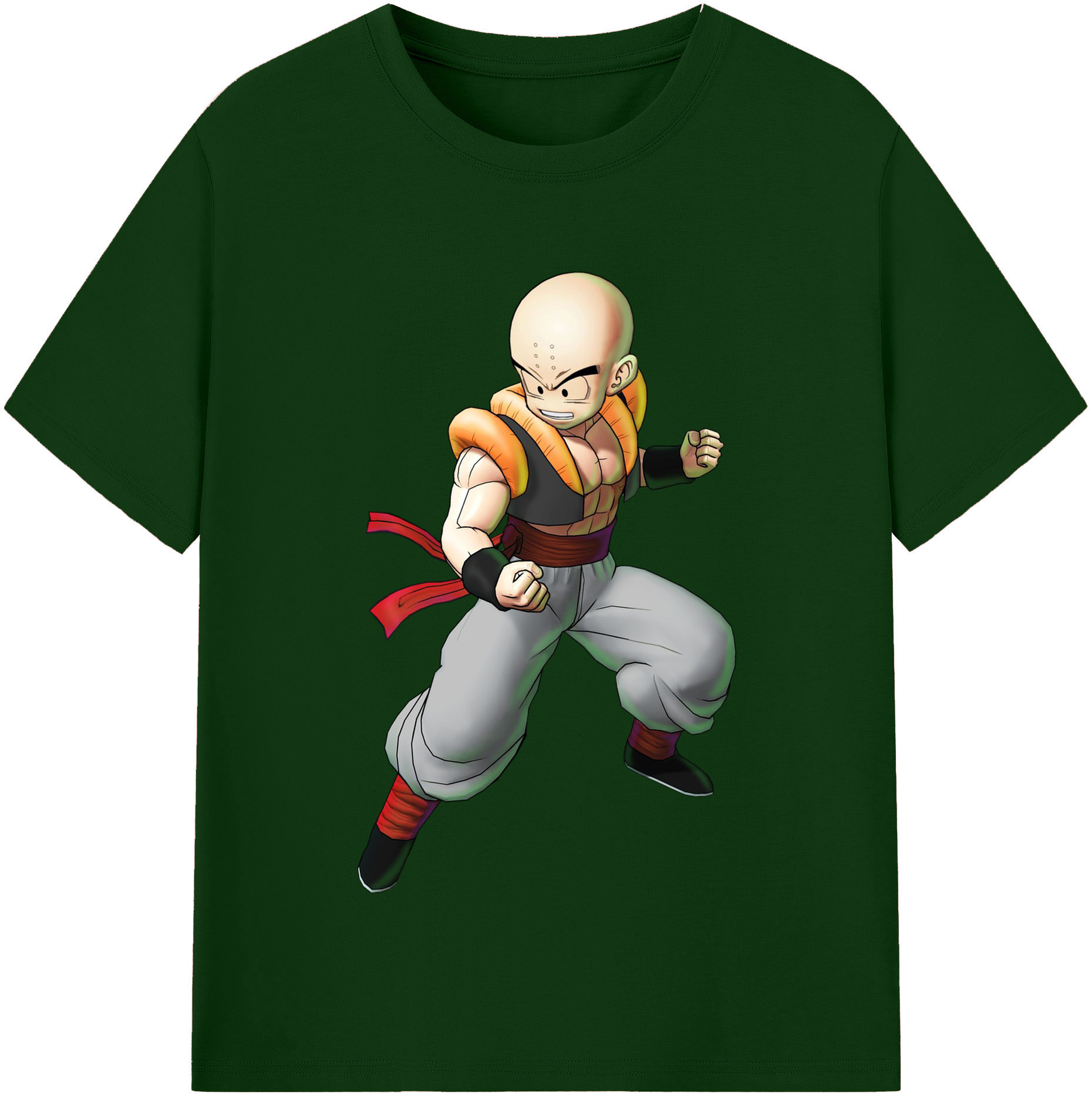 （画像用） ドラゴンボール クリリン DRAGON BALL krillin 綿100％半袖Tシャツ（フロントプリント）
